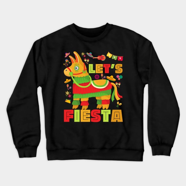 Let's Fiesta Cinco De Mayo Crewneck Sweatshirt by aesthetice1